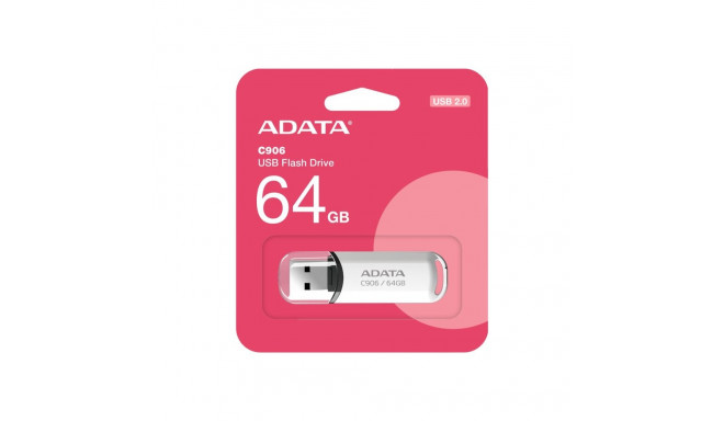 ADATA C906 64 GB USB 2.0 valge USB-mälupulk
