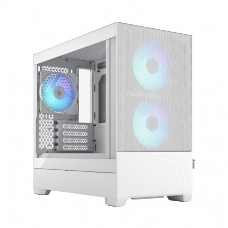 Fractal Design | Pop Mini Air RGB | Side window | White TG Clear Tint | mATX, Mini ITX | Power suppl