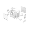 Fractal Design | Pop Mini Air RGB | Side window | White TG Clear Tint | mATX, Mini ITX | Power suppl