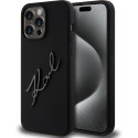 Karl Lagerfeld case Silicone Karl Script Apple iPhone 15 Pro, black