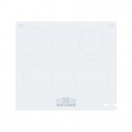 Bosch | Hob | PUE612BB1J | Induction | Number of burners/cooking zones 4 | Touch | Timer | White