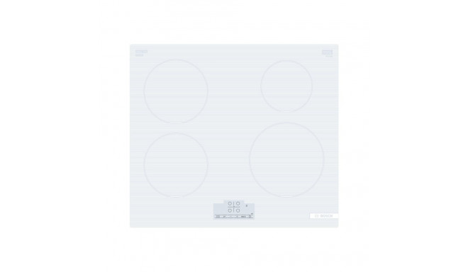 Bosch | Hob | PUE612BB1J | Induction | Number of burners/cooking zones 4 | Touch | Timer | White