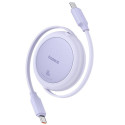 Baseus Free2Pull Mini Charging Cable USB-C to USB-C 60W 1m Nebula Purple