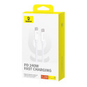 Baseus Superior Series 2 USB4 Full-Function Fast Charging Cable Type-C to Type-C 240W 1m Moon White