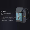 Divoom Backpack M Premium Weather proof with Led Pixel Art Display & App Control Black