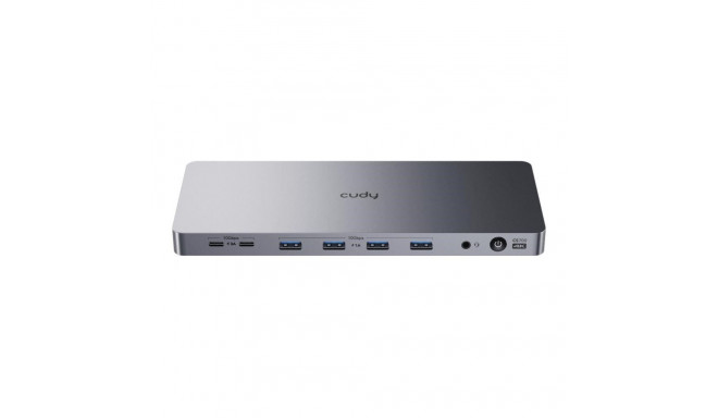 Cudy 13-IN-1 10Gbps USB-C kahe 4K dokkimisjaam | 150W PSU
