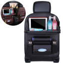 Car organizer for the seat foldable shelf mini car table black