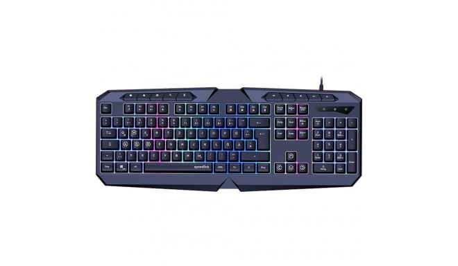 LUDICIUM RGB Rainbow Gaming Keyboard, black - DE Layout