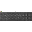 RIVA Slim Metal Scissor Keyboard, black - NC Layout