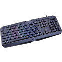 LUDICIUM RGB Rainbow Gaming Keyboard, black