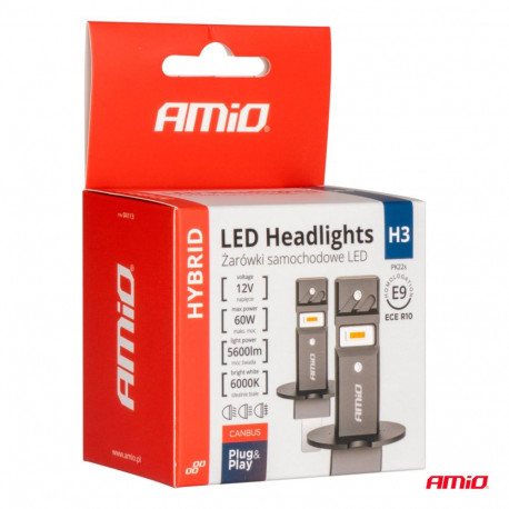 Led 2tk H3 6000K 5600lm 12V 60W