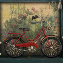 Wall mounted coat hanger Alexandra House Living Metal MDF Wood Bicycle 11 x 37 x 42 cm Shop