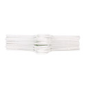 Apģērbu pakaramo komplekts Dem Balts Plastmasa 12 Daudzums 38 x 17,5 cm (8 gb.)