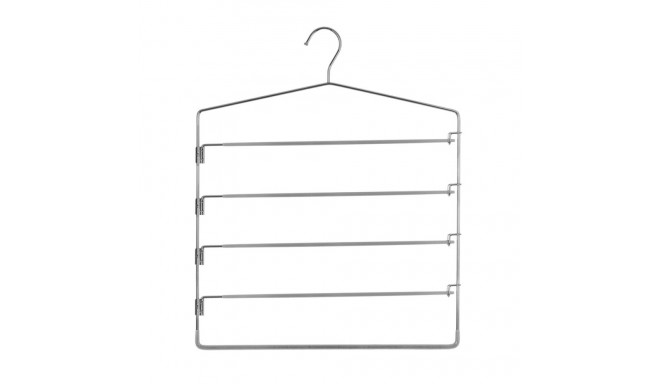 5-in-1 Multiple Trouser Hanger 5five Simply Smart Silver Light grey Iron 37 x 44,8 cm