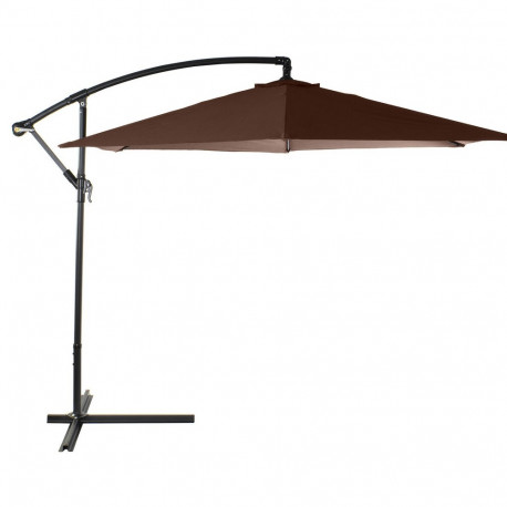 Parasol przeciwsłoneczny DKD Home Decor Pruun Teras Alumiinium (300 x 300 x 250 cm)