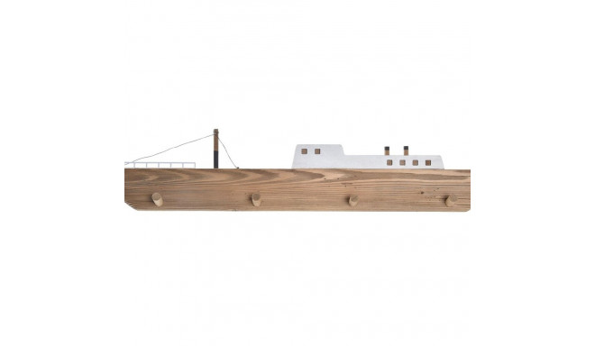 Uz sienas piestiprināts mēteļa pakaramais DKD Home Decor 91 x 8,5 x 20 cm Dabisks Koks Barco