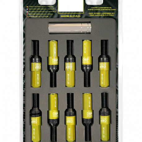 Винтовой комплект OMP OMPS09971409 28 mm Жёлтый M14 x 1,25