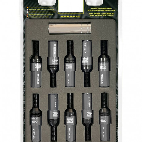 Винтовой комплект OMP OMPS09971202 28 mm Серебряный M12 x 1,25