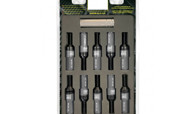 Screw kit OMP OMPS09971202 28 mm Silver M12 x 1,25