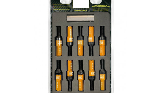 Kruvide komplekt OMP OMPS09981210 28 mm Oranž M12 x 1,50