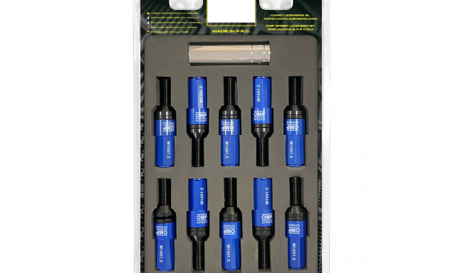 Kruvide komplekt OMP OMPS09981407 28 mm Sinine M14 x 1,50