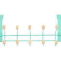 Door Coat Rack Green Wood Metal 35 x 17 x 15 cm (6 Units)