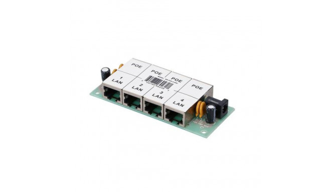 Extralink PoE Injector 4 Port 4x 100Mb/s RJ45, No Case