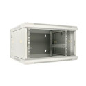 Extralink Rackmount cabinet 6U 600x600 AZH Gray wall mounted, swing type