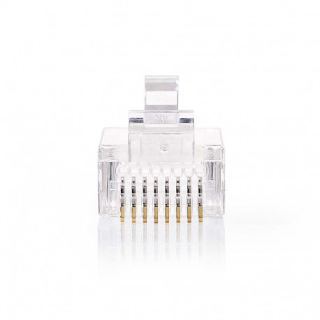RJ45 CAT5 UTP läbiviiguga pistik, ühekiulisele kaablitele (10 tk)