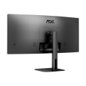 AOC | Curved Monitor | CU34V5C/BK | 34 " | VA | WQHD | 21:9 | 100 Hz | 4 ms | 3440 x 1440 | 300 cd/m