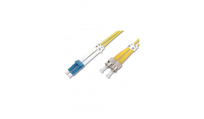 DIGITUS Fiber Optic Patch Cord, LC to ST Singlemode 09/125 µ, Duplex Length 1m