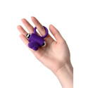 JOS PERY, Vibrating ring with cilia, silicone, violet, 9 cm