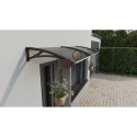 Canopy over the door, brown, with bronze polycarbonate, width 1472 mm, Conos