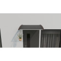 Canopy over the door, brown, with bronze polycarbonate, width 766 mm, Conos