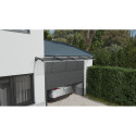 Canopy over the door, black, with polycarbonate bronze, width 2884 mm, Conos