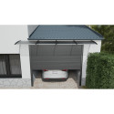 Canopy over the door, black, with polycarbonate bronze, width 2884 mm, Conos