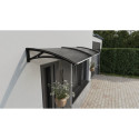 Canopy over the door, black, with polycarbonate bronze, width 2172 mm, Conos