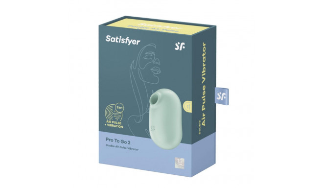 SATISFYER PRO TO GO 2 VIBRADOR DOBLE AIR PULSE MENTA 1UN