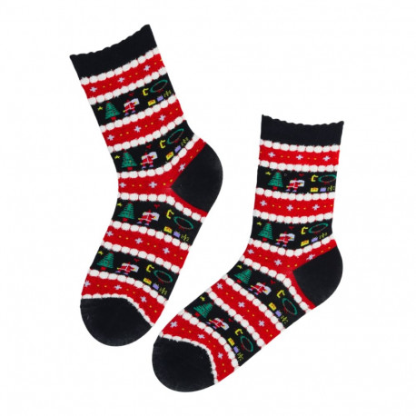 SOKISAHTEL EIRAL triibulised puuvillased jõulusokid 444, 446