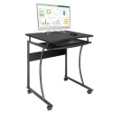 Mobile computer desk 600x480mm black