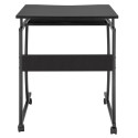 Mobile computer desk 600x480mm black