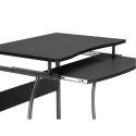 Mobile computer desk 600x480mm black