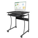 Mobile computer desk 600x480mm black