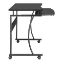 Mobile computer desk 600x480mm black