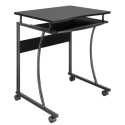 Mobile computer desk 600x480mm black