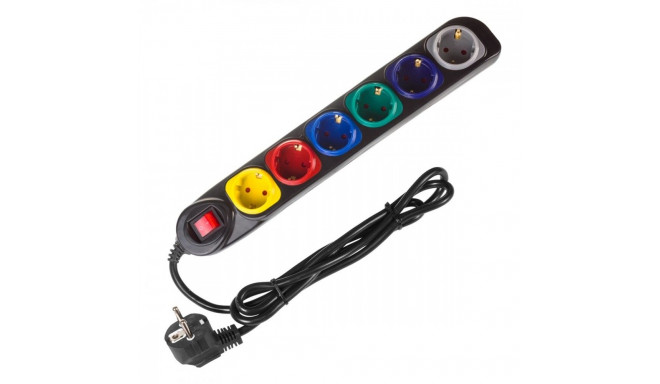 Power strip 250VAC/10A 1,5m MCE509 B