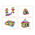 Blocks Building bricks 33 elements Pastel