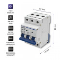 Overcurrent circuit breaker B63, fuse, AC