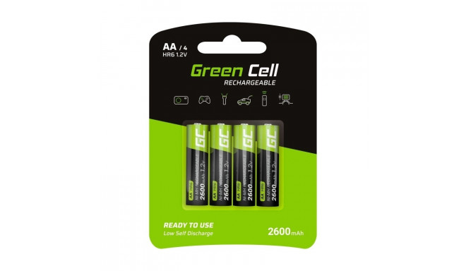 Green Cell aku AA R6 2600mAh 4tk