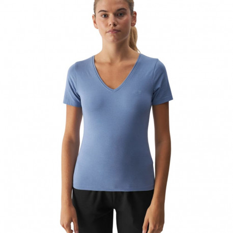 Koszulka damska 4F F1649 denim 4FWAW24TTSHF1649 32S M